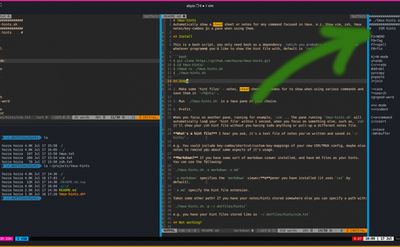 tmux-hints.sh: The auto cheatsheet for vim, zsh, tmux etc.